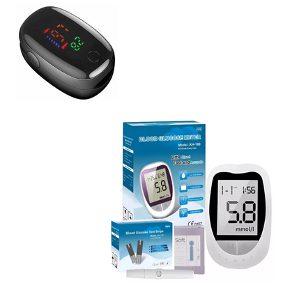 Combo oximetro+glucometro