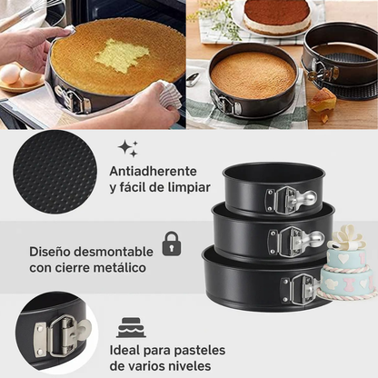 Moldes Para Tortas Set X3