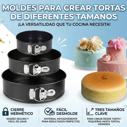 Moldes Para Tortas Set X3