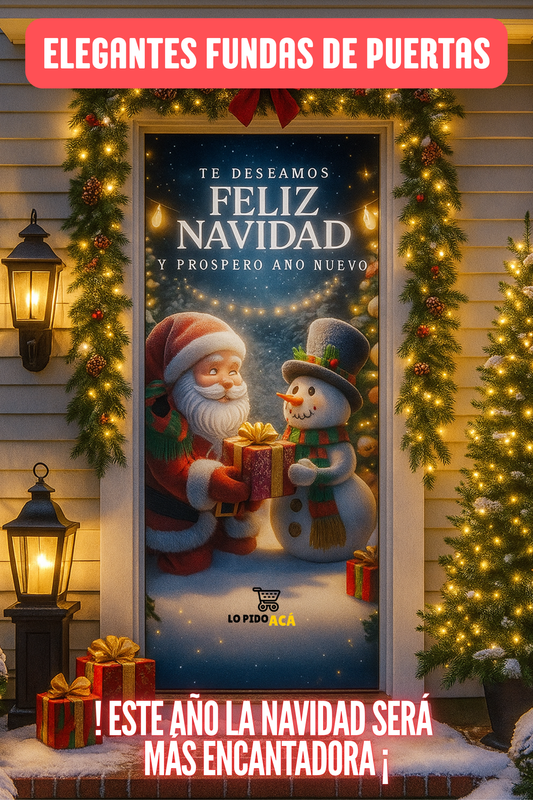 FUNDAS PARA PUERTAS NAVIDEÑAS