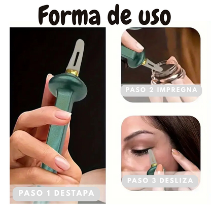 Delineador de Ojos color negro en crema +aplicador
