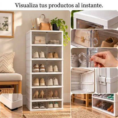 ZAPATERO DOBLE DE 6 NIVELES Y PLEGABLE
