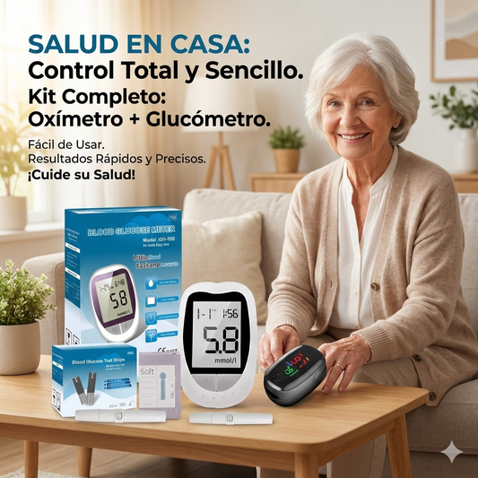 Combo oximetro+glucometro