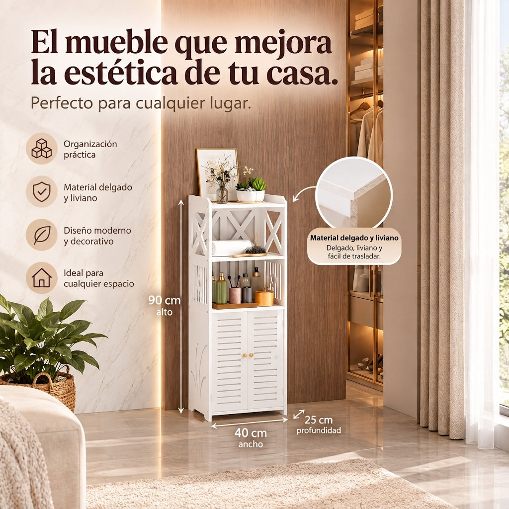 Mueble Organizador con puertas
