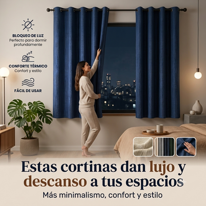 CORTINAS BLACKOUT  X 2 PANELES