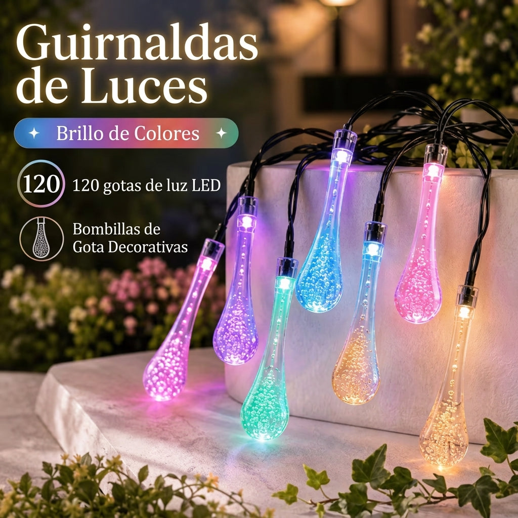 Guirnalda De Gotas multicolor
