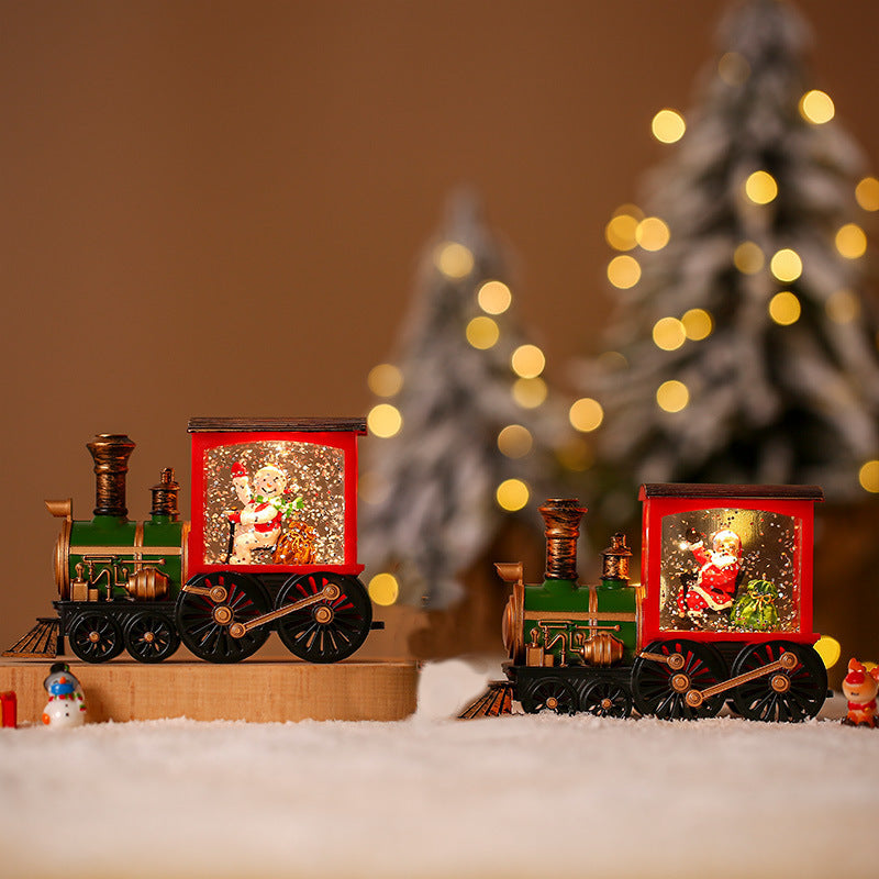 Tren Navideño Decorativo con luz