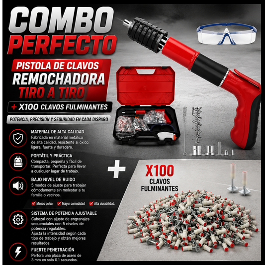 Kit de Remachadora manual + clavos