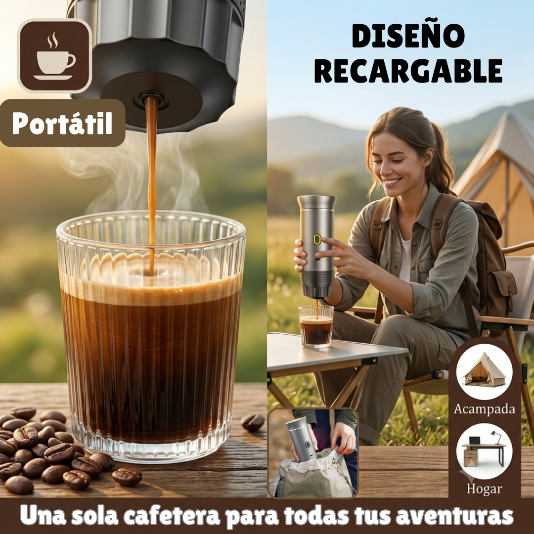 Cafetera portátil eléctrica