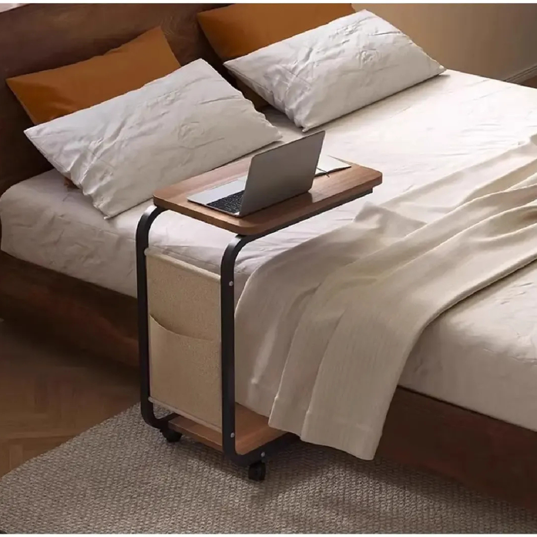 Mesa rectangular con ruedas