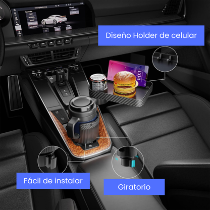 Portavasos con bandeja Para Carro