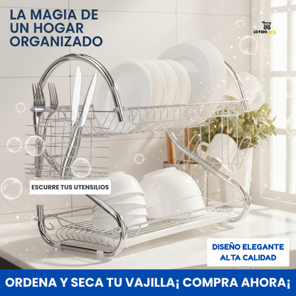 Escurridor de platos 2 niveles