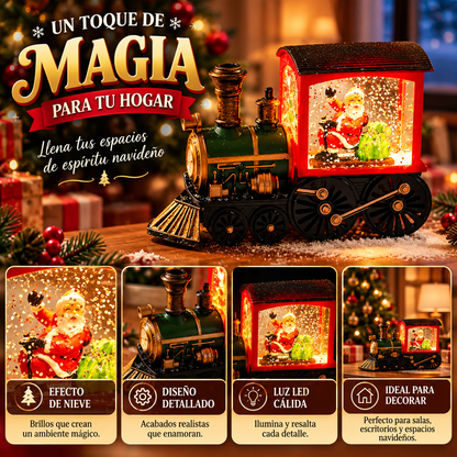 Tren Navideño Decorativo con luz