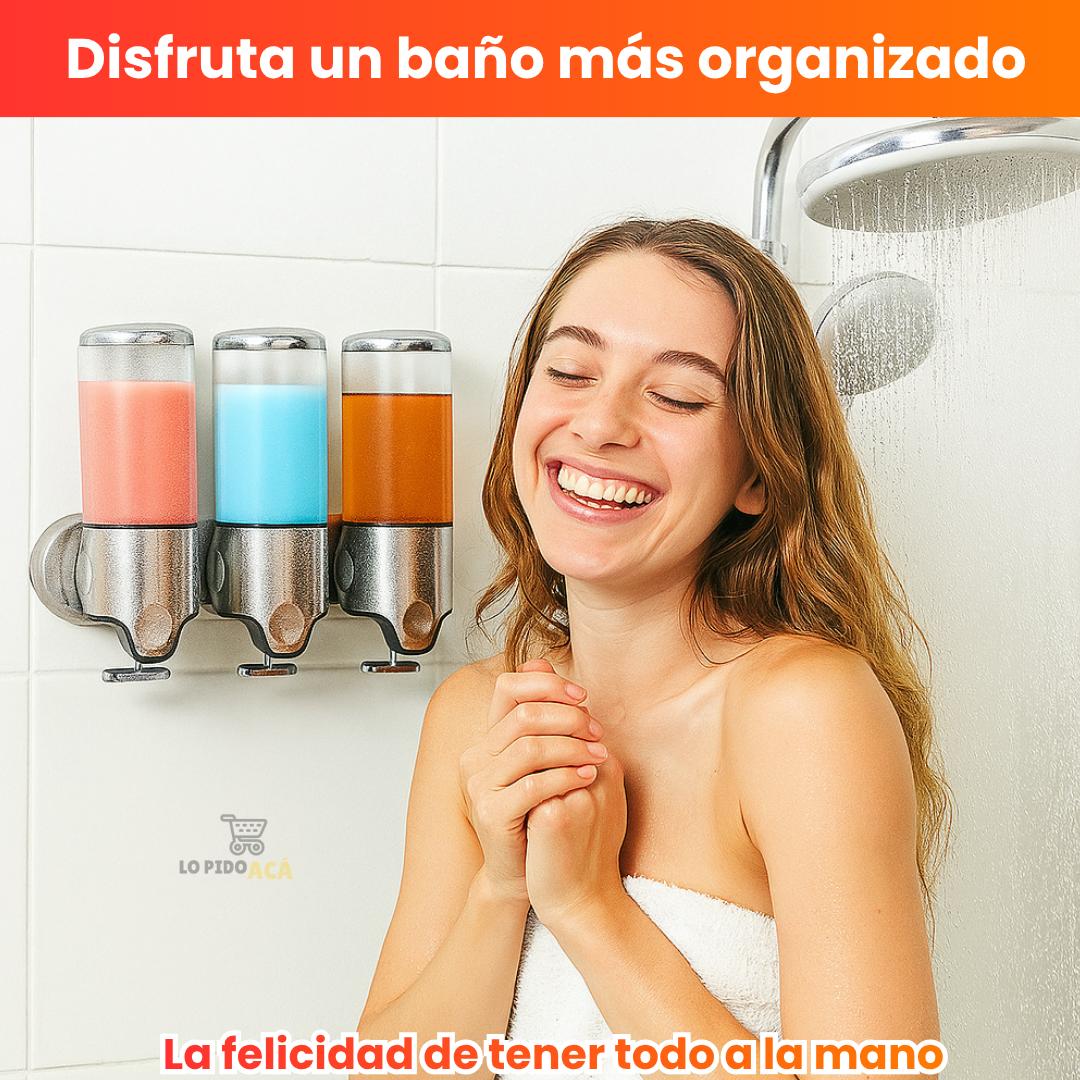 DISPENSADOR DE PARED - INCLUYE 3 FRASCOS