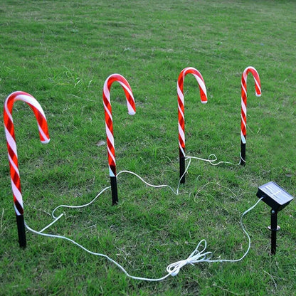 Set de Bastones navideños solares x5