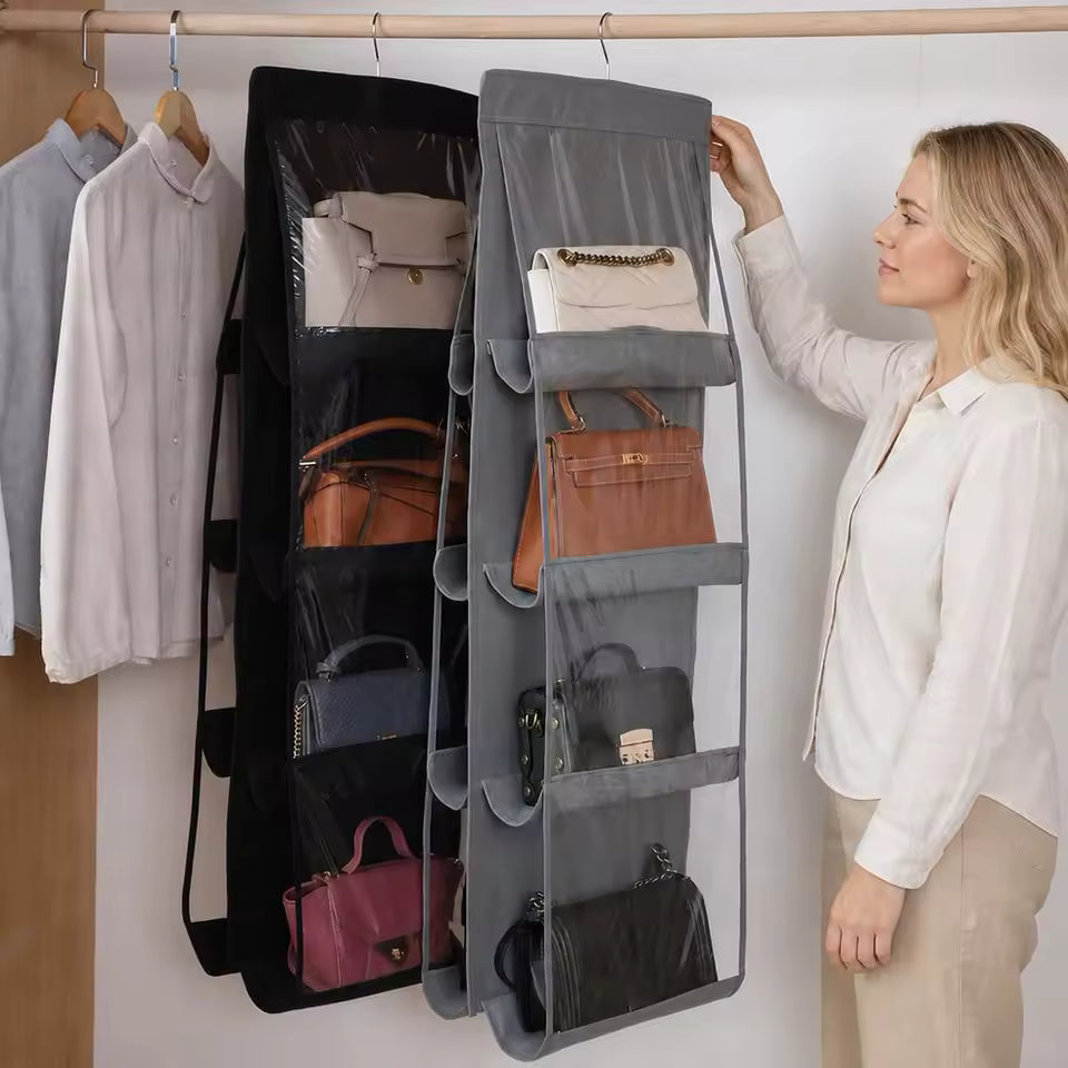 Organizador  de bolsos colgante PAGA 1 Y LLEVA 2