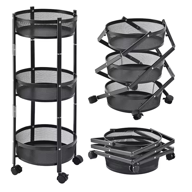 CARRITO PLEGABLE DE 3 NIVELES