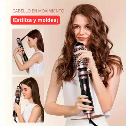 Cepillo giratorio y moldeador- aire caliente 2 en 1