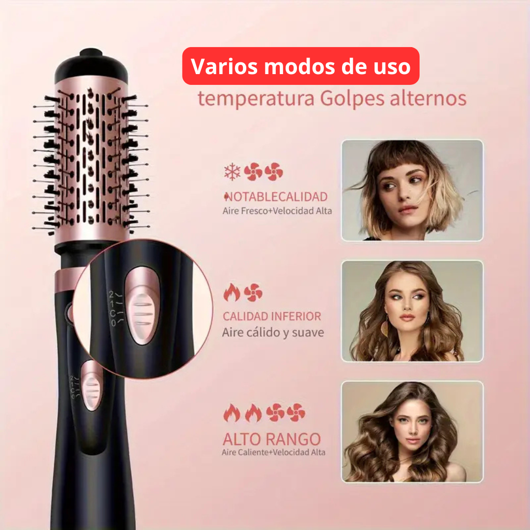 Cepillo giratorio y moldeador- aire caliente 2 en 1