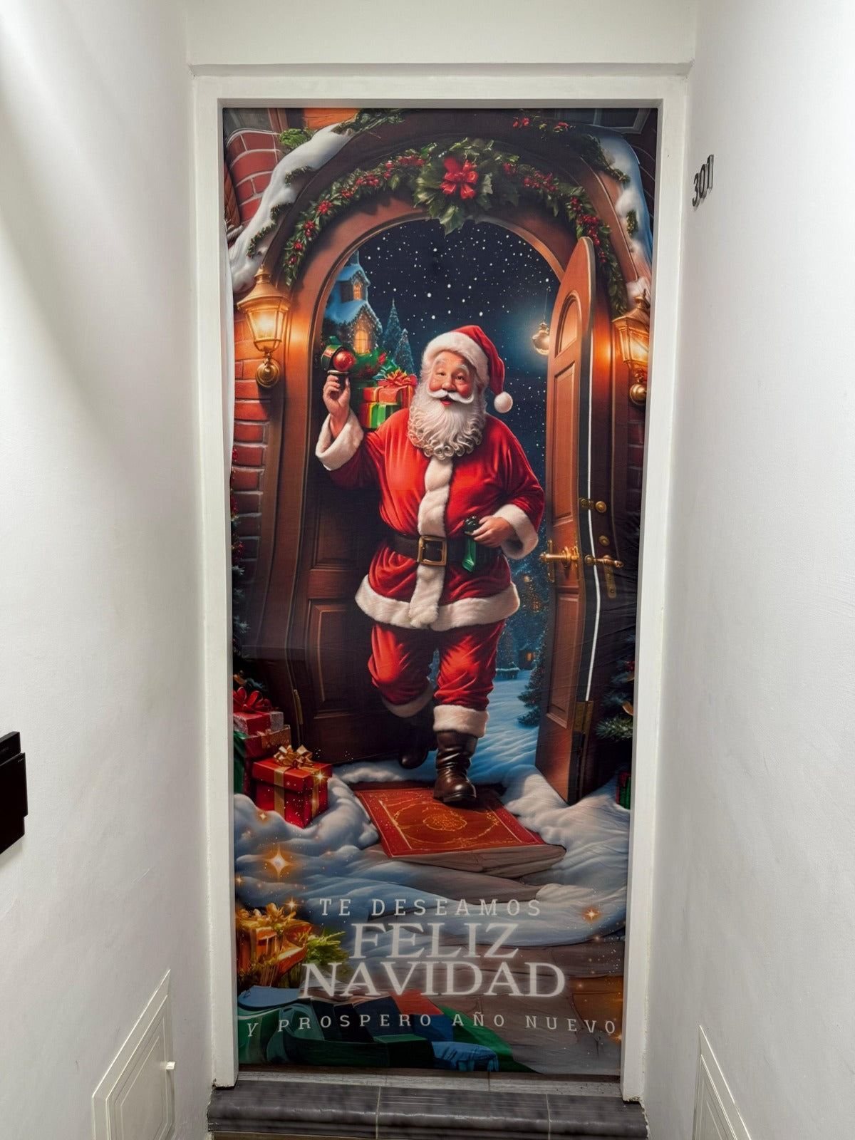FUNDAS PARA PUERTAS NAVIDEÑAS