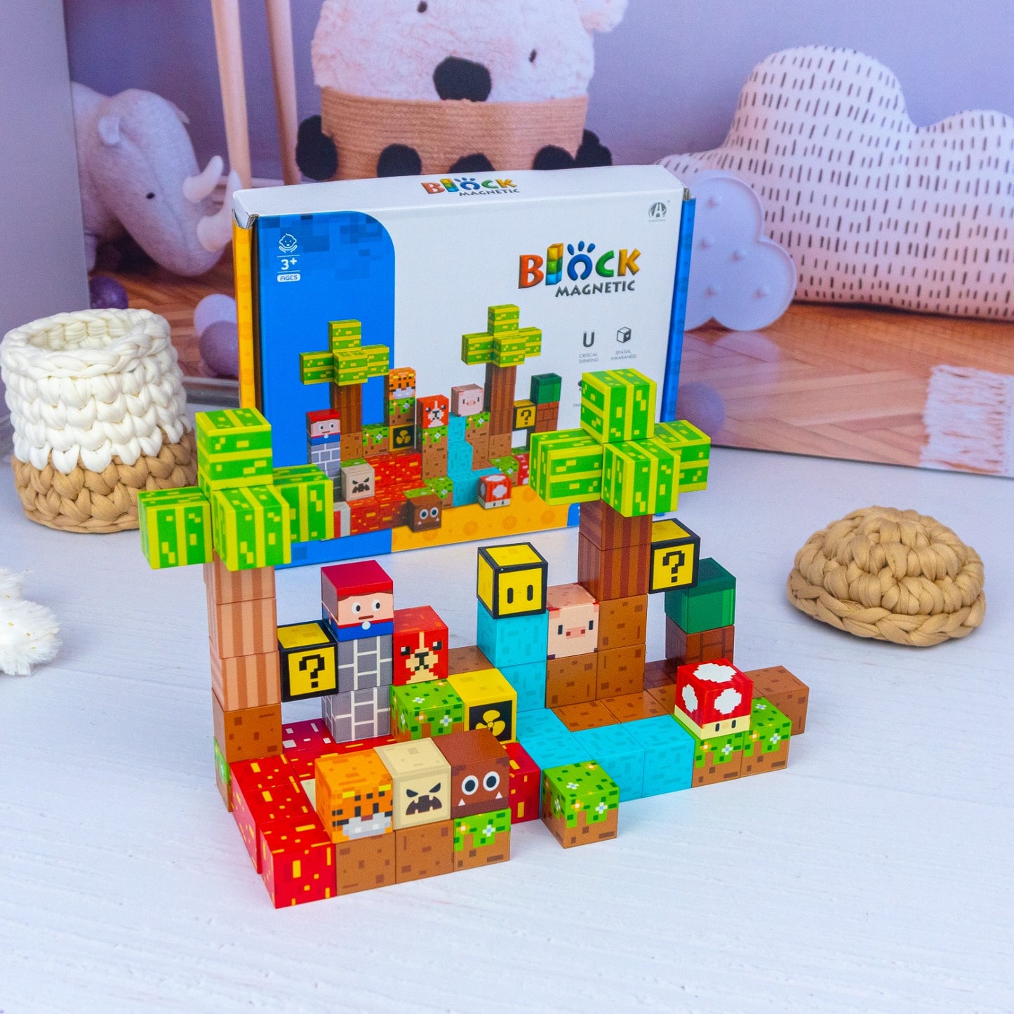 Set cubos magnéticos 75 piezas