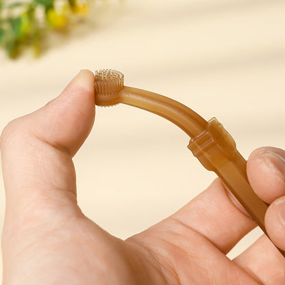 Cepillo en silicona para bebé con soporte y tapa