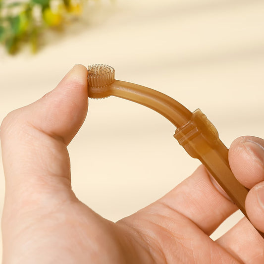 Cepillo en silicona para bebé con soporte y tapa