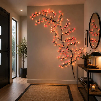 Guirnalda De Flores Cerezo Con Luces Led