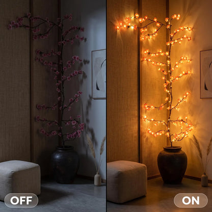 Guirnalda De Flores Cerezo Con Luces Led