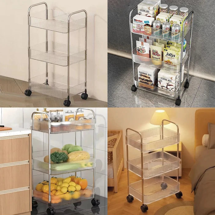 Estante organizador con ruedas